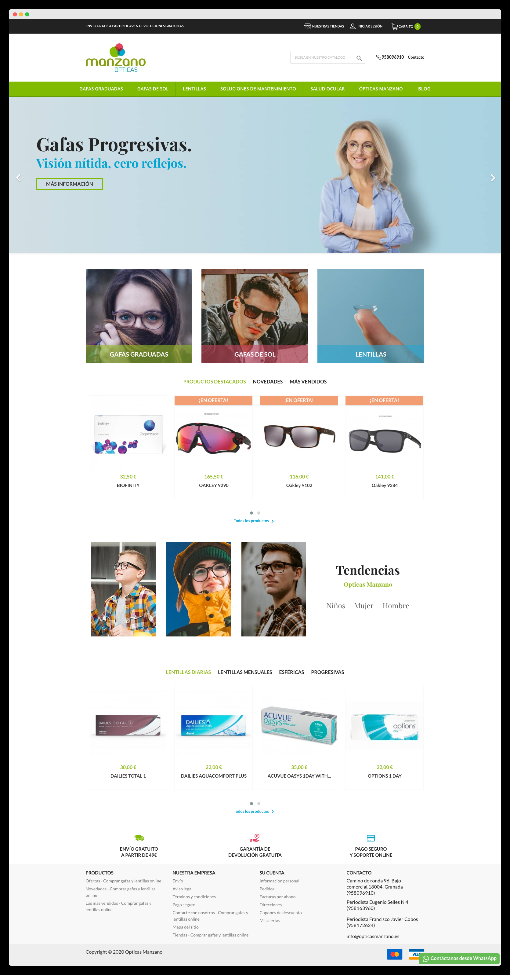 Imagen adicional 2 del proyecto Tienda Online Opticas Manzano